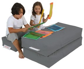 Divano grigio per bambini 100 cm Nier - Floriane Garden