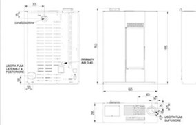 Stufa A Pellet Canalizzata Slim 12C Stereope Bianco C-Line