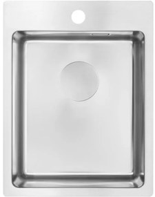 Deante ZPO_010E - Lavello della cucina OLFATO 50,5x39 cm pettinato acciaio