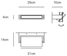 Axella applique 18w 1170lm 3000k sand