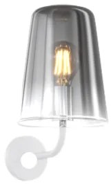 Applique bianco 1 luce cromo 1164bi-at-cr