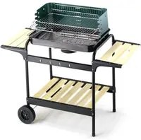 Barbecue a Carbone Carbonella in Acciaio Ompagrill 60-40 Green/W