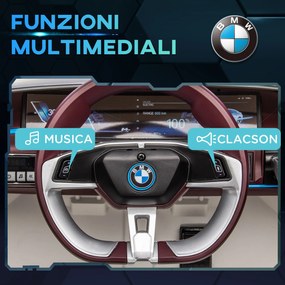 Macchina Elettrica per Bambini 12V con Licenza BMW I4 Bianca...