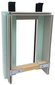 Controtelaio per porta scorrevole per mattone L 142 x H 163 cm