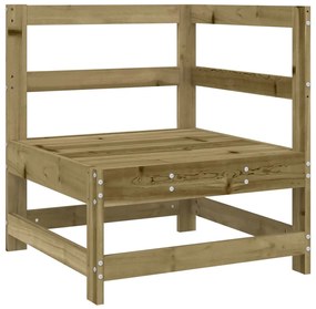 Set divani da giardino 9 pz in legno impregnato di pino