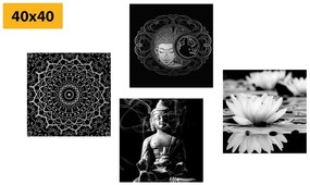 Set di quadri – Buddha tranquillo