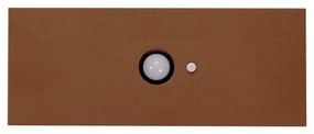 Applique LED Solare Corten, Rettangolare, con Sensore di Movimento Colore  Bianco Naturale 4.000K