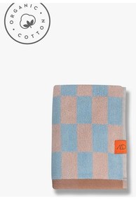 Asciugamano in cotone biologico blu e rosa 50x90 cm Retro - Mette Ditmer Denmark