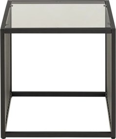 Tavolo contenitore con piano in vetro 40x40 cm Strington - Actona