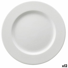 Servizio 12 piatti da Dolce in ceramica bianca Ø 21 cm - Ariane Orba