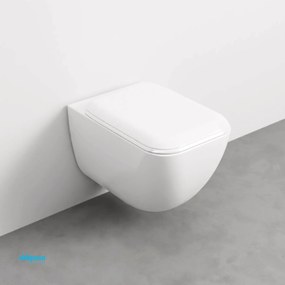 Ceramica Cielo "Shui Comfort" Wc Sospeso Con Brida Bianco Lucido