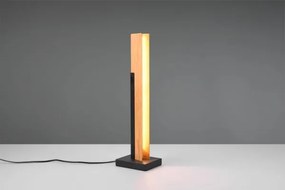 Lampada kerala led legno naturale e metallo nero 541610132