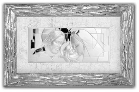 Quadro "Sacra Famiglia" cm.26x11 (esterno cm.46,2x31,2)