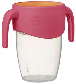 Tazza di apprendimento 360° anti-goccia 250 ml - rosa/arancione