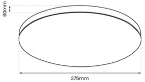 Plafoniera LED da bagno SLIMI LED/24W/230V IP40 nero