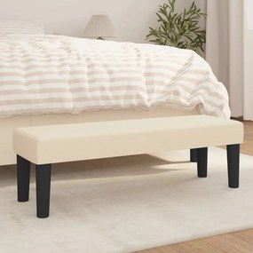 Panca Crema 100x30x30 Cm İn Tessuto /