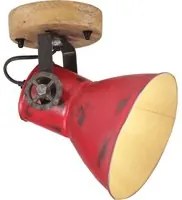 Lampada a Parete 25 W Rosso Anticato 11,5x11,5x25 cm E27 371826