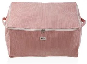 Scatole Portaoggetti Versa Corduroy 40 x 25 x 50 cm Rosa