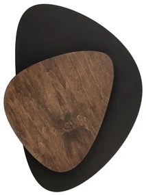 Applique a LED PEDRA LED/7W/230V nero/marrone