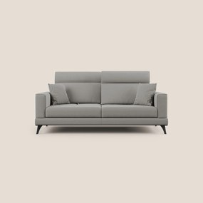 Slide Divano con schienali traslanti e poggiatesta in tessuto simil cotone impermeabile T19 beige