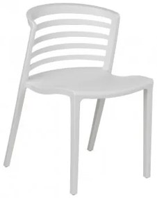Confezione 4 sedie da giardino impilabili Mauz Bianco - Sklum