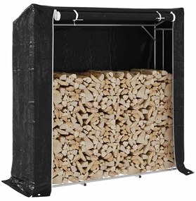 Rastrelliera Per Legna Con Copertura Antipioggia 200x60x200 Cm /