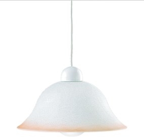 Lampadario Sospensione Settecento Henging Colore Bianco Rosa 60W