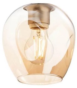 Redo A01-2621 - Paralume di ricambio per lampada e lampadario PIERCE, diametro 15 cm, dorato/fumé