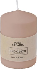 Candela rosa cipria Top, durata di combustione 25 h Eco - Eco candles by Ego dekor