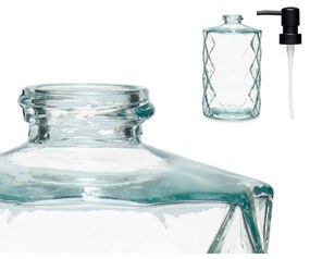 Dispenser di Sapone Diamante Cristallo Trasparente Plastica 410 ml (12 Unità)