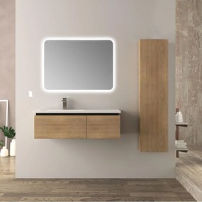 Mobile bagno rovere tabacco 100 cm Mono Slide