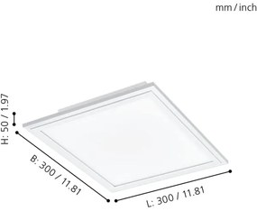 Eglo 900044 - Plafoniera LED dimmerabile SALOBRENA-Z LED/15,3W/230V bianco