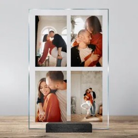 Placca in vetro con foto, collage di foto- Spedito entro 24 ore | Inspio