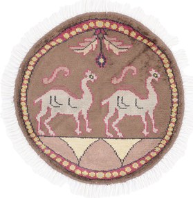 Agra Tappeto orientale 50x50 (Indian) Annodato A Mano