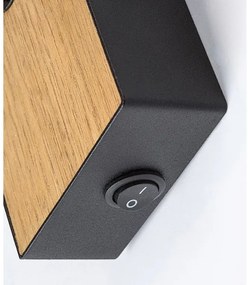 Rabalux 71151 - Faretto da parete METTA 1xE14/40W/230V quercia