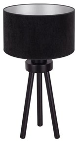 Duolla - Lampada da tavolo LYON 1xE27/15W/230V diametro 30 cm nero