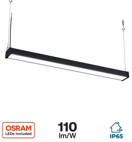 Campana Lineare 200W da 1 metro Sospesa OSRAM chip LED 22.000 lumen Colore Bianco Freddo 6.000K