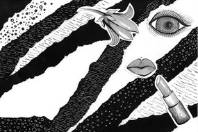 Carta da parati – Icona di Moda in Bianco e Nero
