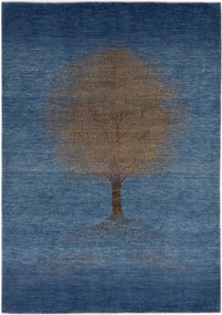 Loribaft Tappeto 170 x 240 Blu (Iran) Annodato A Mano
