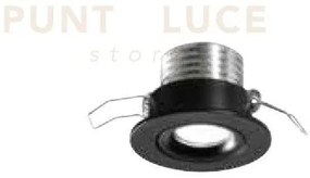 Egg faretto da incasso led 3w 4000k 210lm ip20 nero d.5,2cm