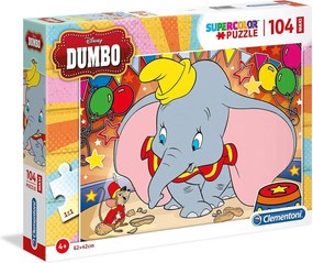 Puzzle maxi Clementoni Disney Dumbo elefantino 104 pz gioco per bambino 1450