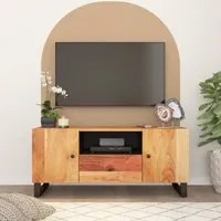 Mobile TV 105x33,5x46cm Legno Massello Acacia Legno Multistrato 351959