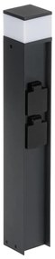 Kanlux 38765-Lampada da esterno con 2 prese DASTEN 1xG9/11W/230V 50 cm IP44 nero