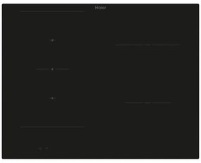 FB54CIRS Nero Da incasso 65 cm Piano cottura a induzione 4 Fornello(i). Colore del prodotto: Nero, Posizionamento dell'apparecchio: Da incasso,