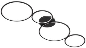 Plafoniera LED Rondo Ø 95 cm nero IP20 bianco caldo, 3300 lumen TRIO LIGHTING INTER