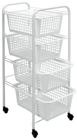 Supporto con cestini, altezza 83 cm Miami - Metaltex