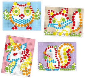 Mosaico Fantacolor Tab - 150 pezzi, 3 dimensioni di chiodini