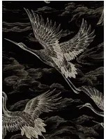 Coordonne Tapete Imperial Ibis - Onyx