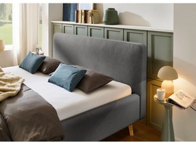 Letto singolo imbottito grigio scuro rete non inclusa 120x200 cm Mattis – Meise Möbel
