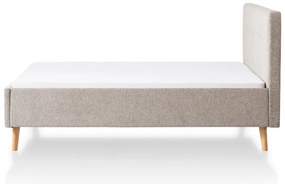 Letto matrimoniale imbottito grigio/marrone rete non inclusa 180x200 cm Smart – Meise Möbel